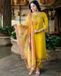 Women Embroidered Anarkali Kurta Suit Set