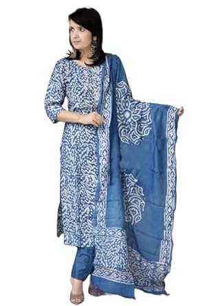 KLOSIA Women Printed Kurta and Pant Set with Dupatta