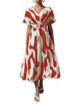 Leriya Fashion Printed Maxi Dress for Women – Trendy Long One Piece Summer Outfit | Lightweight Flared Dress for Casual & Holiday Wear