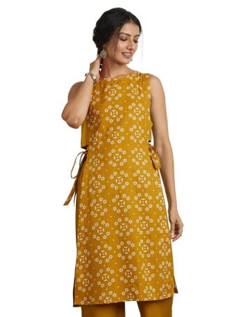 Amazon Brand - Myx Women's Cotton Regular Fit Kurta