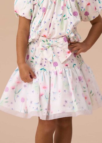 Perla White Layered Tutu Skirt