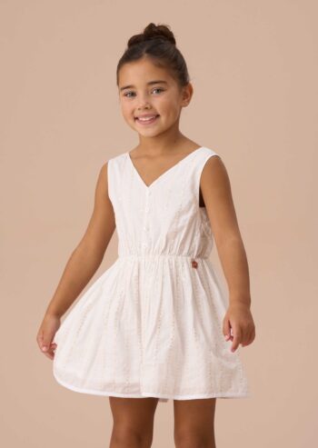 Valentina Ivory Sequin Broderie Playsuit