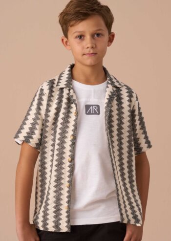 Cody Black Stripe Knitted Shirt