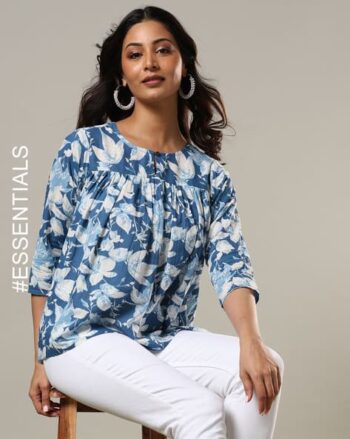 Women Floral Print Relaxed Fit Top
