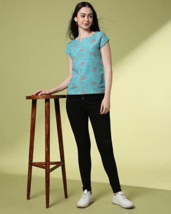 Women Floral Print Relaxed Fit Top