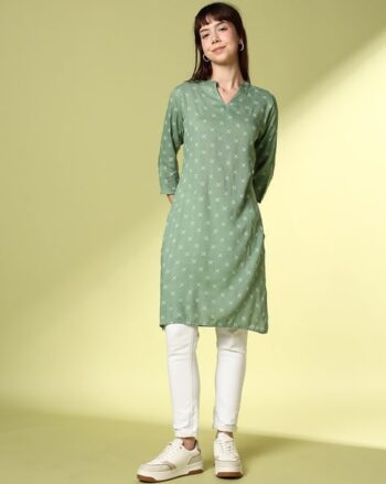 Women Printed Straight Kurta