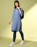 Women Floral Print Straight Kurta