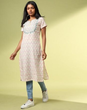 Women Printed Straight Kurta