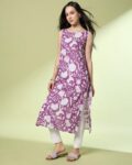 Women Floral Print Straight Kurta
