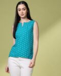 Women Geometric Print Relaxed Fit Top
