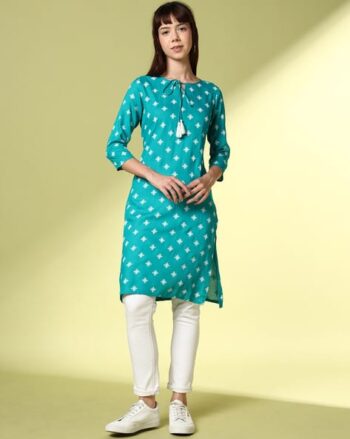Women Printed Straight Kurta