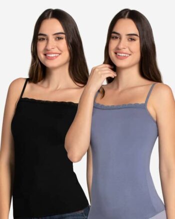 Pack of 2 Camisole with Square Neck