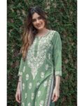 Women Embroidered Straight Kurta