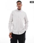 Regular Fit Stretch Oxford Shirt with Patch Pocket