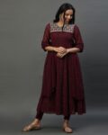 Women Embroidered Straight Kurta with Pants & Dupatta Set