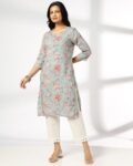 Women Floral Print Straight Kurta