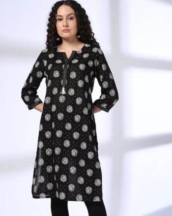 Women Printed Straight Kurta
