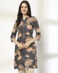 Women Floral Print Straight Kurta