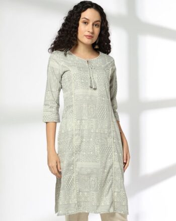 Women Printed Straight Kurta
