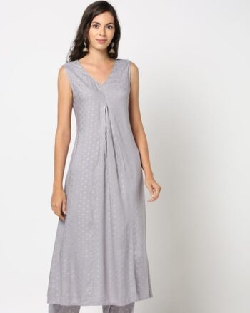 Women Micro Print A-Line Kurta