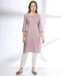 Women Embroidered Straight Kurta
