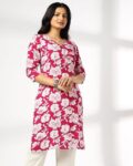 Women Floral Print Straight Kurta