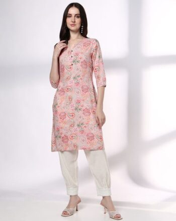 Women Paisley Print Straight Kurta