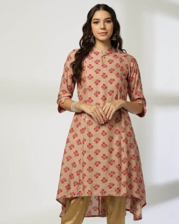 Women Floral Print A-Line Kurta