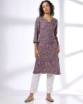 Women Floral Print Straight Kurta
