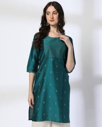 Women Floral Print Straight Kurta