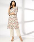 Women Floral Print Straight Kurta