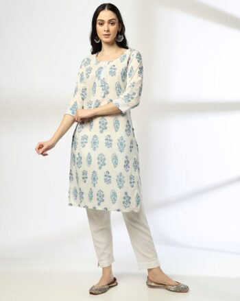 Women Printed Straight Kurta