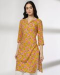 Women Floral Print Straight Kurta
