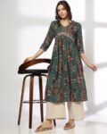 Women Printed Flared Kurta
