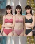 Women Pack of 3 Seamless Bras & Panties Set