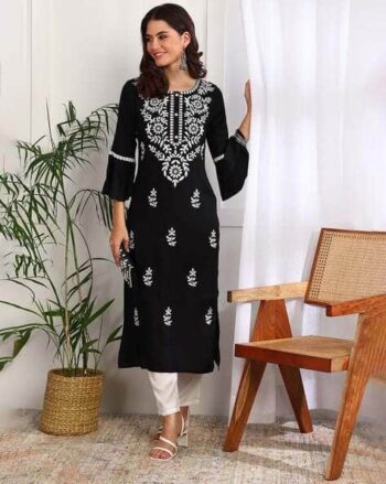 Women Embroidery A-line Kurta