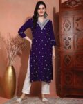 Women Embroidery A-line Kurta