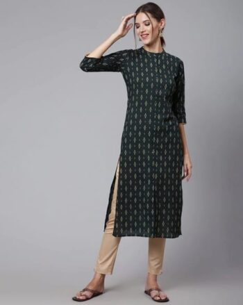 Women Printed Straight Kurta
