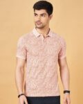 Men Printed Slim Fit Polo T-Shirt