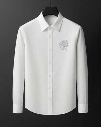 Me Embroidered Regular Fit Shirt