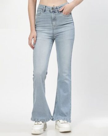 Women Lightly Washed Bootcut Jeans
