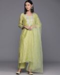 Women Embroidered Straight Kurta Pants & Dupatta Set