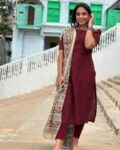 Women Floral Straight Kurta Pants Set with Dupatta
