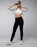 Women Skinny Jeans with High Rise Waist
