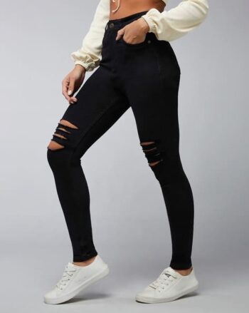 Women Slim Fit Jeans with Insert Pockets