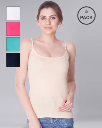 Pack of 5 Scoop-Neck Camisoles