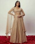 Women Embroidered Lehenga Choli Set with Dupatta