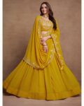 Women Embroidered Flared Lehenga Choli Set