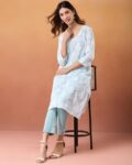 Women Embroidered Straight Kurta Pants & Dupatta Set