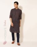 Geometric Print Slim Fit Long Kurta